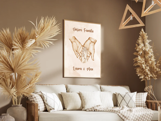 Personalisiertes Poster "Familie"